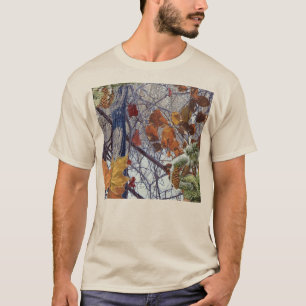 Camiseta Decoração da Camuflagem de Inverno da Primeira N