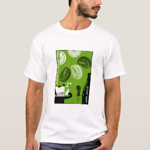 Camiseta Decoração da cozinha do país de ostra francesa