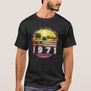 Camiseta Decoração de Aniversário da Vintage Limited Edi