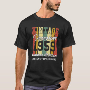 Camiseta Decoração de Aniversário da Vintage Limited Editio