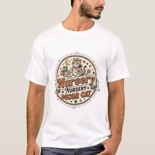 Camiseta Decoração de Berçário Gato Decoração de Berçário G