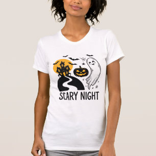 Camiseta Decoração de Fantasma de Casa Assombrada de Hallow