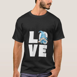 Camiseta Decoração de mulher engraçada de gnomo para mulher