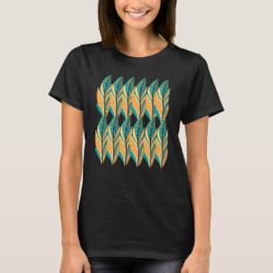 Camiseta Decoração de penas nativas americanas