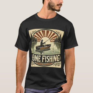 Camiseta Decoração de Pescador de Robalo Listrado Vintage R