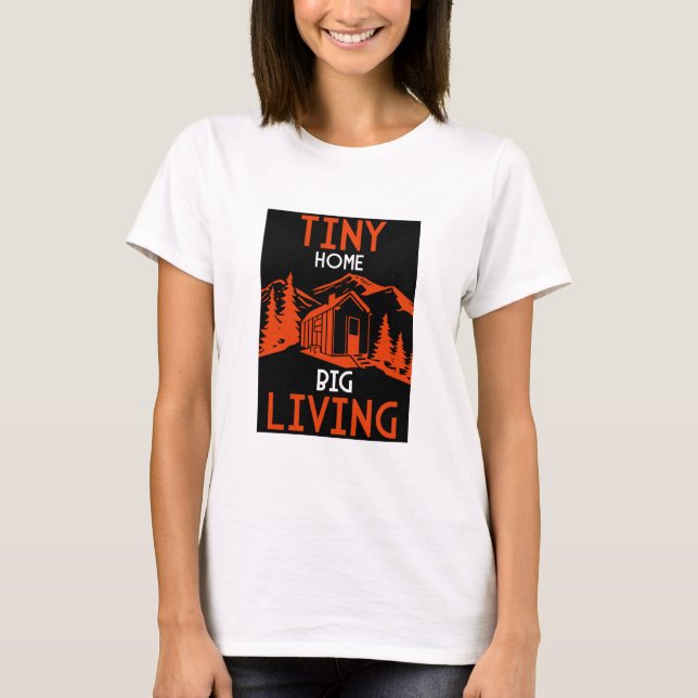 Camiseta Decoração inicial da casa minúscula (Frente)