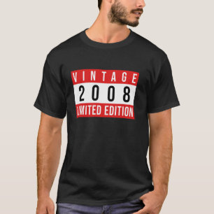Camiseta Decorações de Aniversário de 17 Anos Vintage Vinta