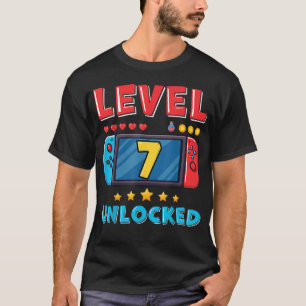 Camiseta Decorações de Aniversário de 7 Anos Filho Gamer Me