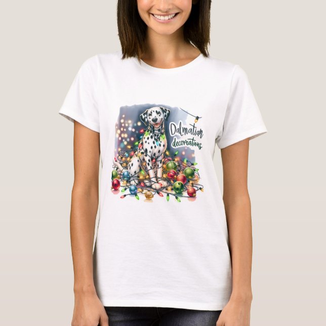 Camiseta Decorações de Dálmata   (Frente)
