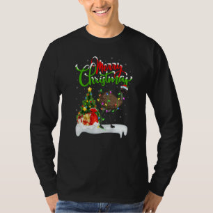 Camiseta Decorações de Natal de Emu Pássaro Santa Emu Natal
