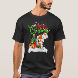 Camiseta Decorações de Natal de Peixe Koi Santa Koi Natal