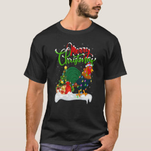 Camiseta Decorações de Natal Galo Santa Galo Chris