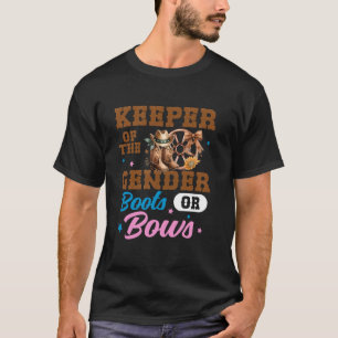 Camiseta Decorações de Revelação de Gênero Botas ou Arcos G