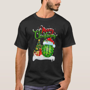 Camiseta Decorações de Watermelon Xmas Papais noeis Waterme