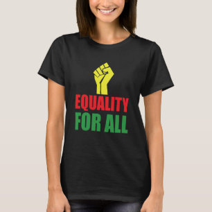 Camiseta Decorações do Mês da História Negra Igualdade para