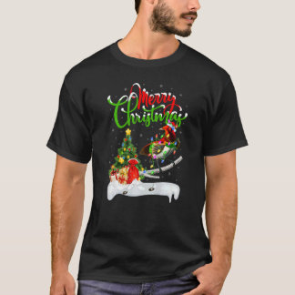 Camiseta Decorações Xmas Papais noeis Pássaros Do Paraíso N