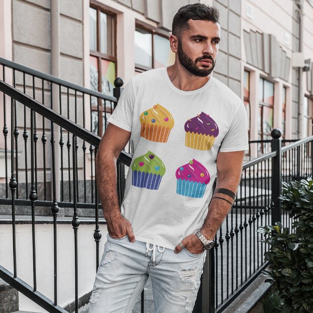 Camiseta Decorada de Cupcakes (Criador carregado)