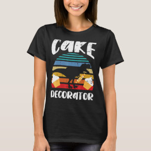 Camiseta Decorador de bolos Decoração de bolos pastelaria p