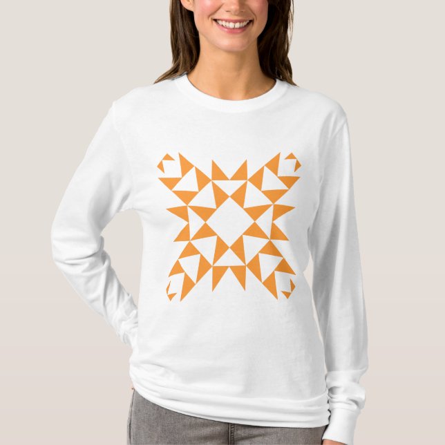 Camiseta Decorativo 01 - Laranja Claro (Frente)