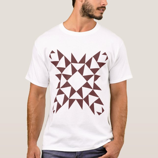 Camiseta Decorativo 01 - Marrom escuro (Frente)