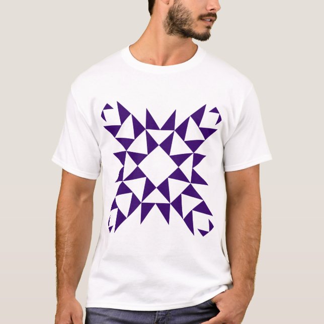 Camiseta Decorativo 01 - Roxo Profundo (Frente)