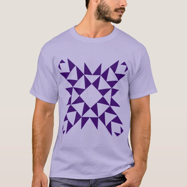 Camiseta Decorativo 01 - Roxo Profundo (Frente)