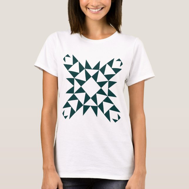 Camiseta Decorativo 01 - Verde Escuro (Frente)