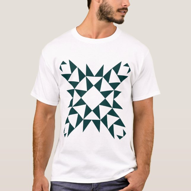 Camiseta Decorativo 01 - Verde Escuro (Frente)