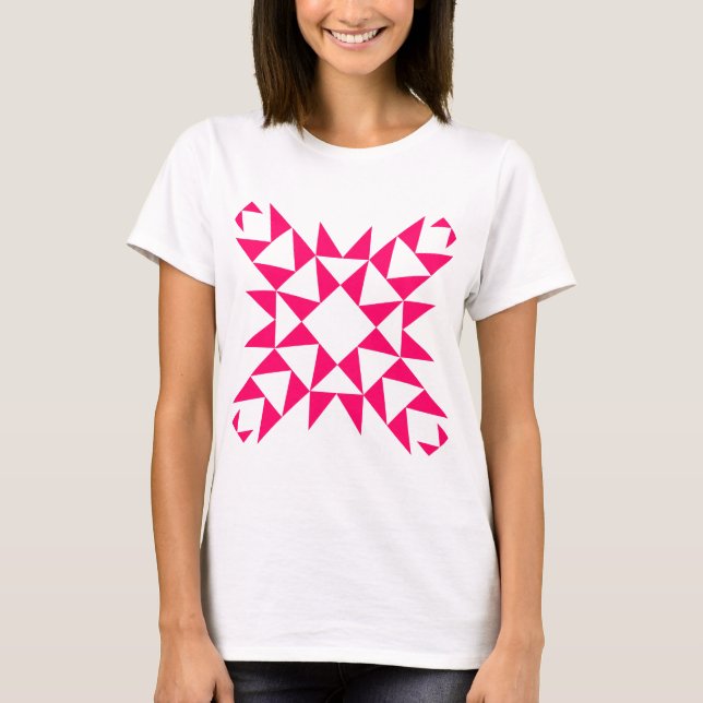 Camiseta Decorativo 01 - Vermelho Neon (Frente)