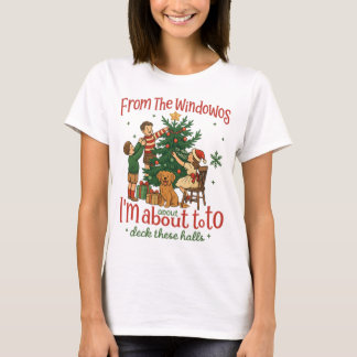 Camiseta Decore Esses Corredores Design de Natal Vintage |
