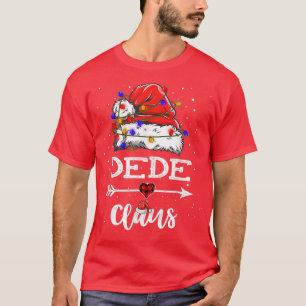 Camiseta Dede Claus Christmas Light Pajama Matching