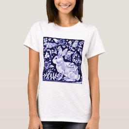 Camiseta Dedham Blue Rabbit, Classic Blue & White Design