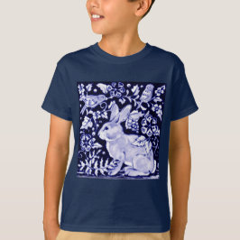 Camiseta Dedham Blue Rabbit, Classic Blue & White Design