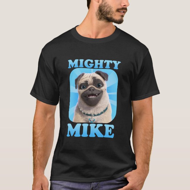 Camiseta Dedicada Ideia Poderosa Mike Oferece Aniversário (Frente)