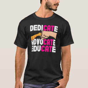 Camiseta Dedicar Advocate Educar o Resgate de Gatos de Emer