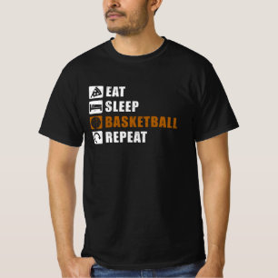 Camiseta Dedicar Ideia ao Jogador de Basquete do Sono
