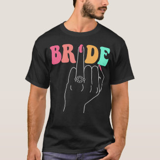 Camiseta Dedo Anelar do Anel de Noiva Casamento Groovy Desp
