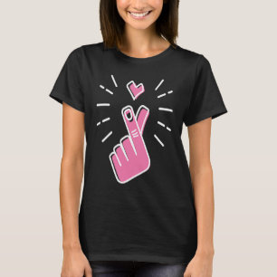 Camiseta Dedo de Instantâneo de Música Coreana do K Pop com