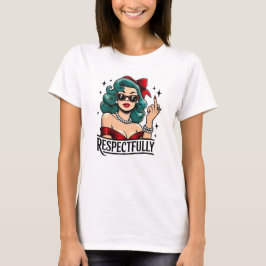 Camiseta Dedo do Meio Respeitosamente Retrô
