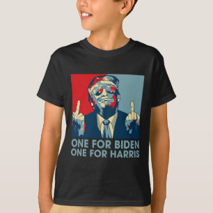 Camiseta Dedo Médio Biden Harris Fla Republicana Americana