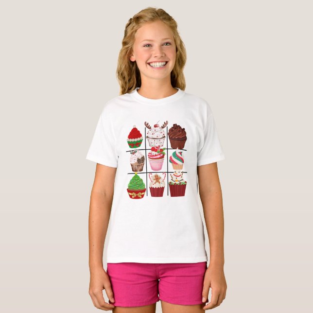 Camiseta dedo tac cupcake (Frente Completa)
