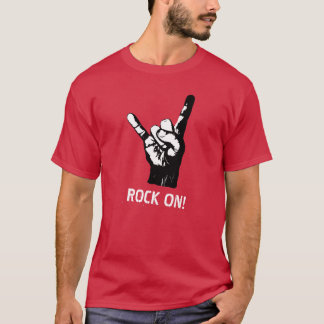 Camiseta Dedos de rock, sinal do diabo, ou cornos do diabo,