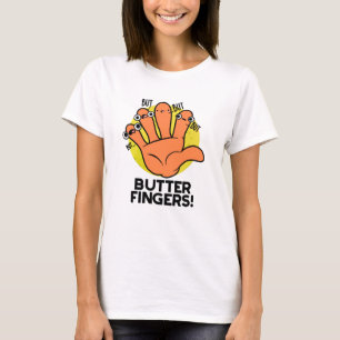 Camiseta Dedos Manteiga Anatomia Bonita Pun