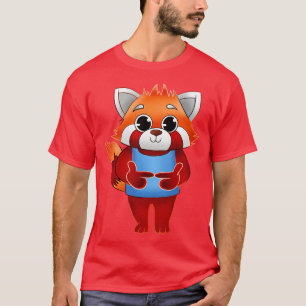 Camiseta Dedos Tímidos da Panda Vermelha