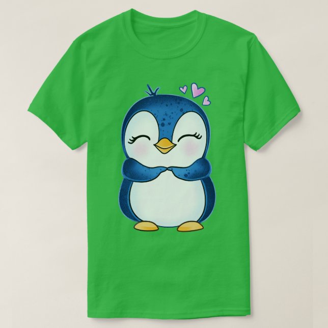 Camiseta Dedos Tons do Pinguim (Frente do Design)