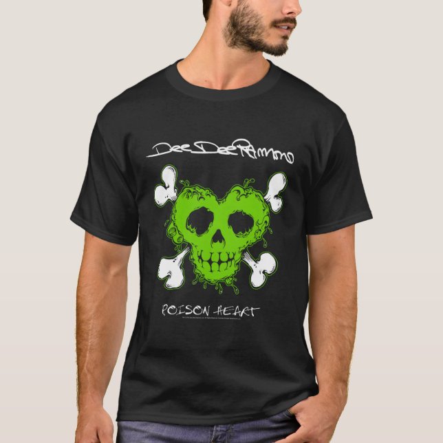 Camiseta Dee Dee Ramone Poison Heart (Frente)