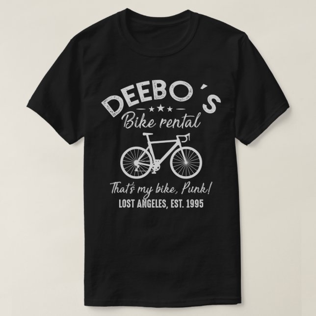 Camiseta Deebo's Bike Rental Funny Bike Rider Gift (Frente do Design)