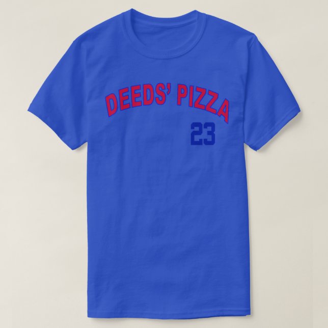 Camiseta Deeds Pizza Baseball (Frente do Design)