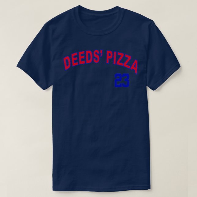 Camiseta Deeds Pizza Baseball (Frente do Design)