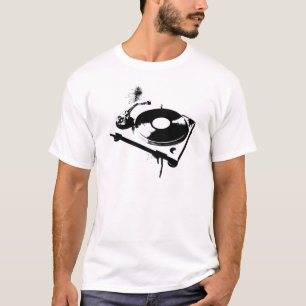 Camiseta Deejay DJ Turntable T-Shirt   Presentes para músi
